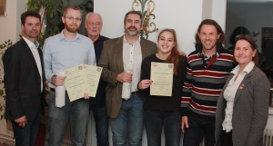 Fritz Einzinger, Albin Fürlinger, Karel Sykora und Sarah Sykora wurden als Sieger der Vereinsmeisterschaften ausgezeichnet